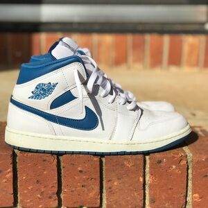 Air Jordan 1 Mid Industrial Blue Size 11